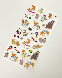 JAPANESE WASHI STICKERS | ANIMAL SPORTS DAY COLLECTION | NB