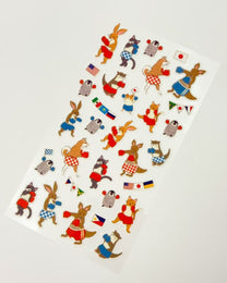 JAPANESE WASHI STICKERS | ANIMAL SPORTS DAY COLLECTION | NB