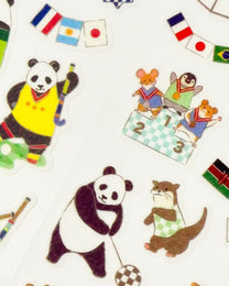 JAPANESE WASHI STICKERS | ANIMAL SPORTS DAY COLLECTION | NB