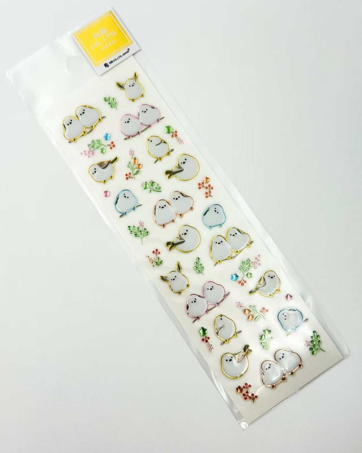 JAPANESE RAISED FOIL STICKERS DOGS, BIRDS &amp; DINOSAURS | NB