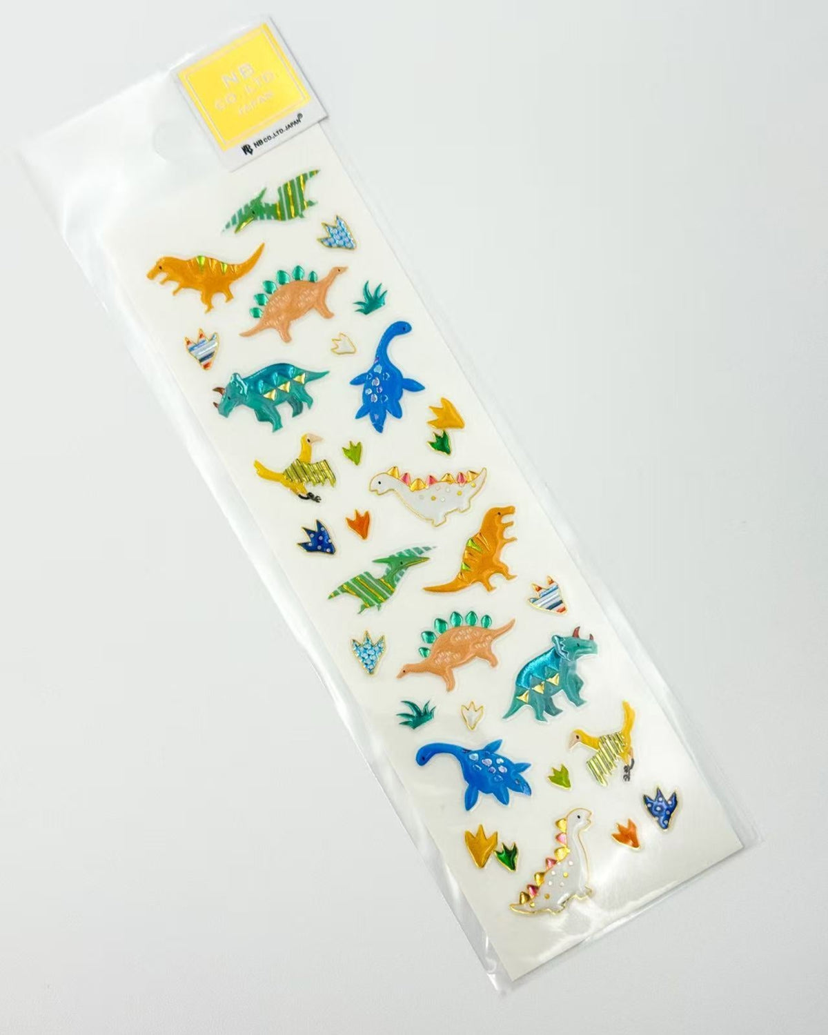 JAPANESE RAISED FOIL STICKERS DOGS, BIRDS &amp; DINOSAURS | NB