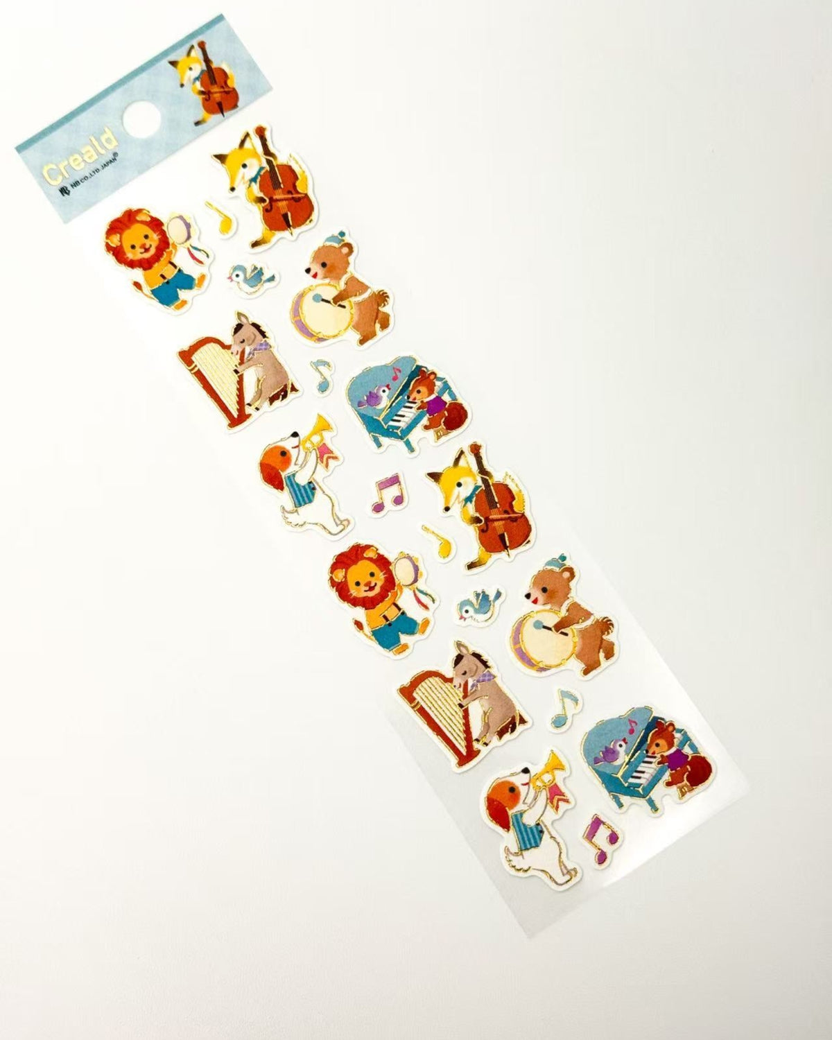 KAZUEMON ANIMAL GOLD FOIL WASHI STICKERS  | NB