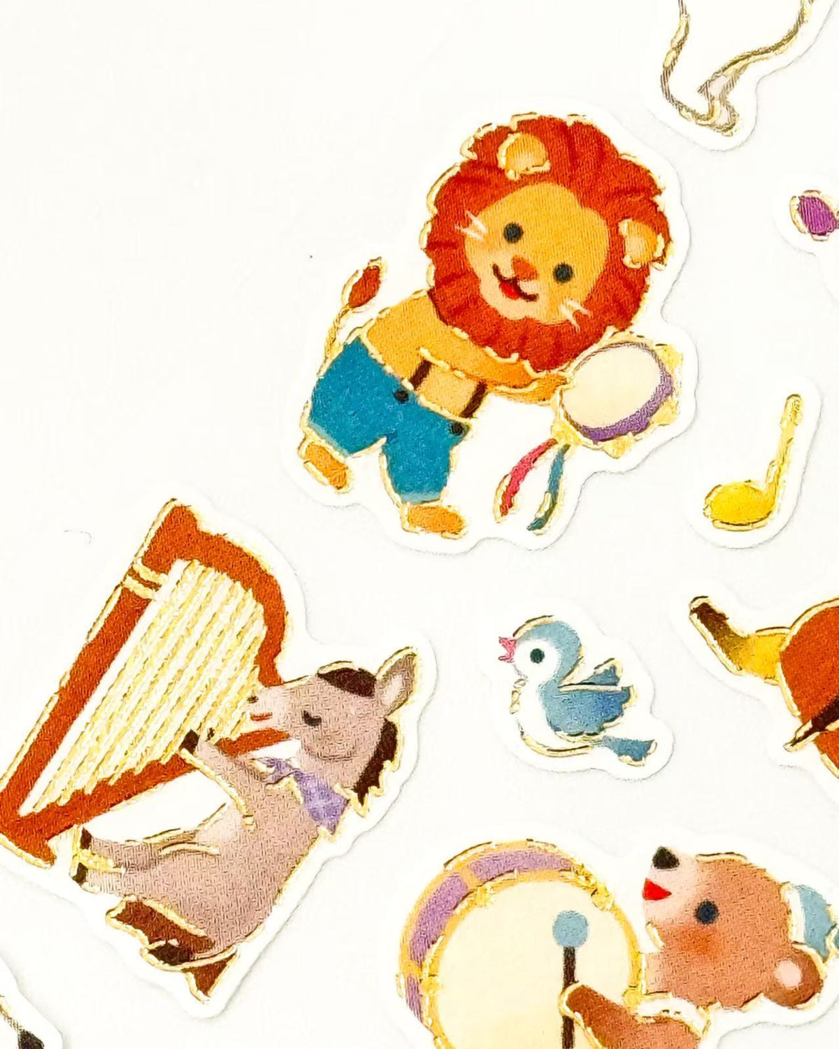 KAZUEMON ANIMAL GOLD FOIL WASHI STICKERS  | NB