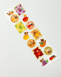JAPANESE SEASONAL WASHI STICKERS WITH GOLD FOIL | 7 DESIGNS | NB