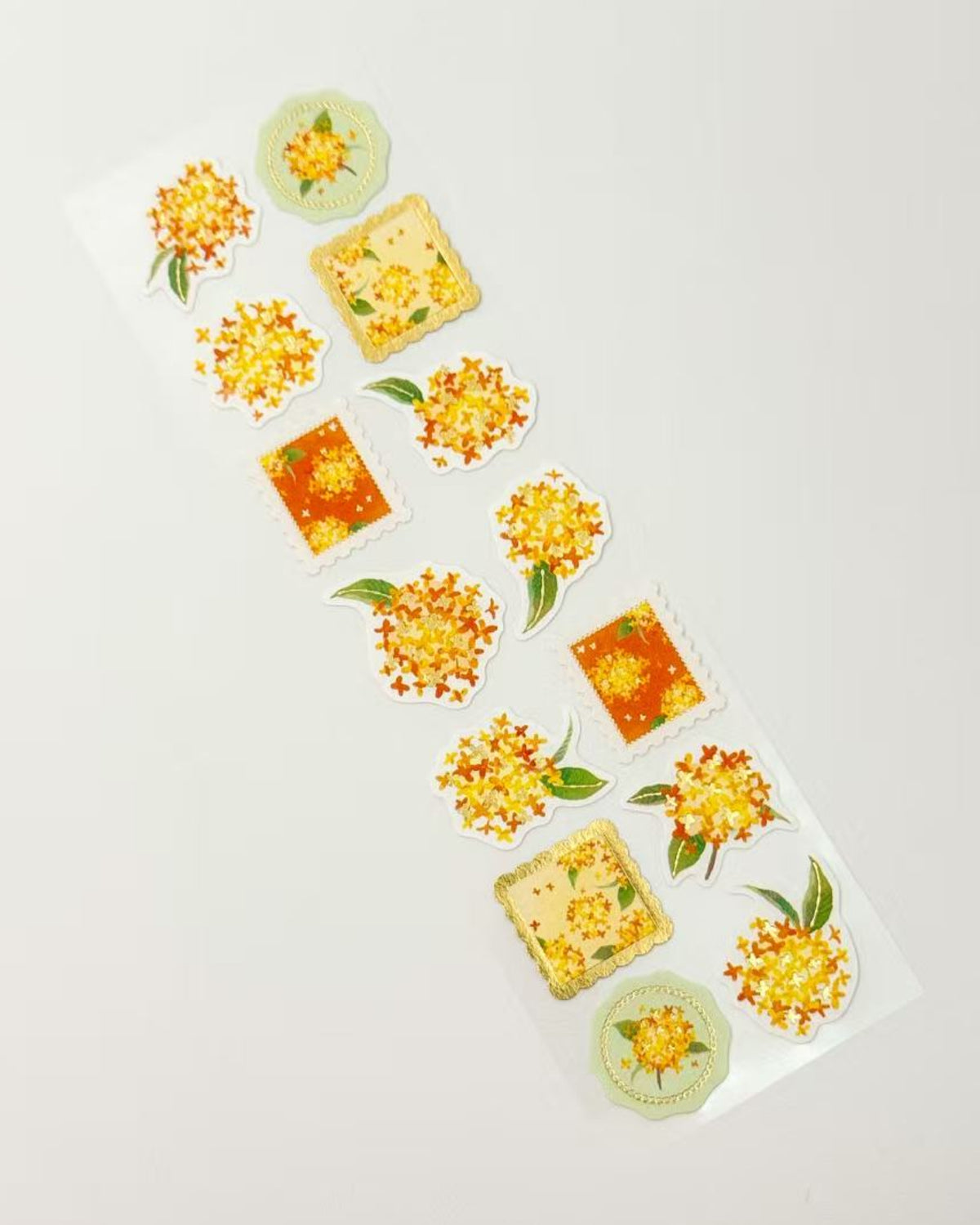 JAPANESE SEASONAL WASHI STICKERS WITH GOLD FOIL | 7 DESIGNS | NB