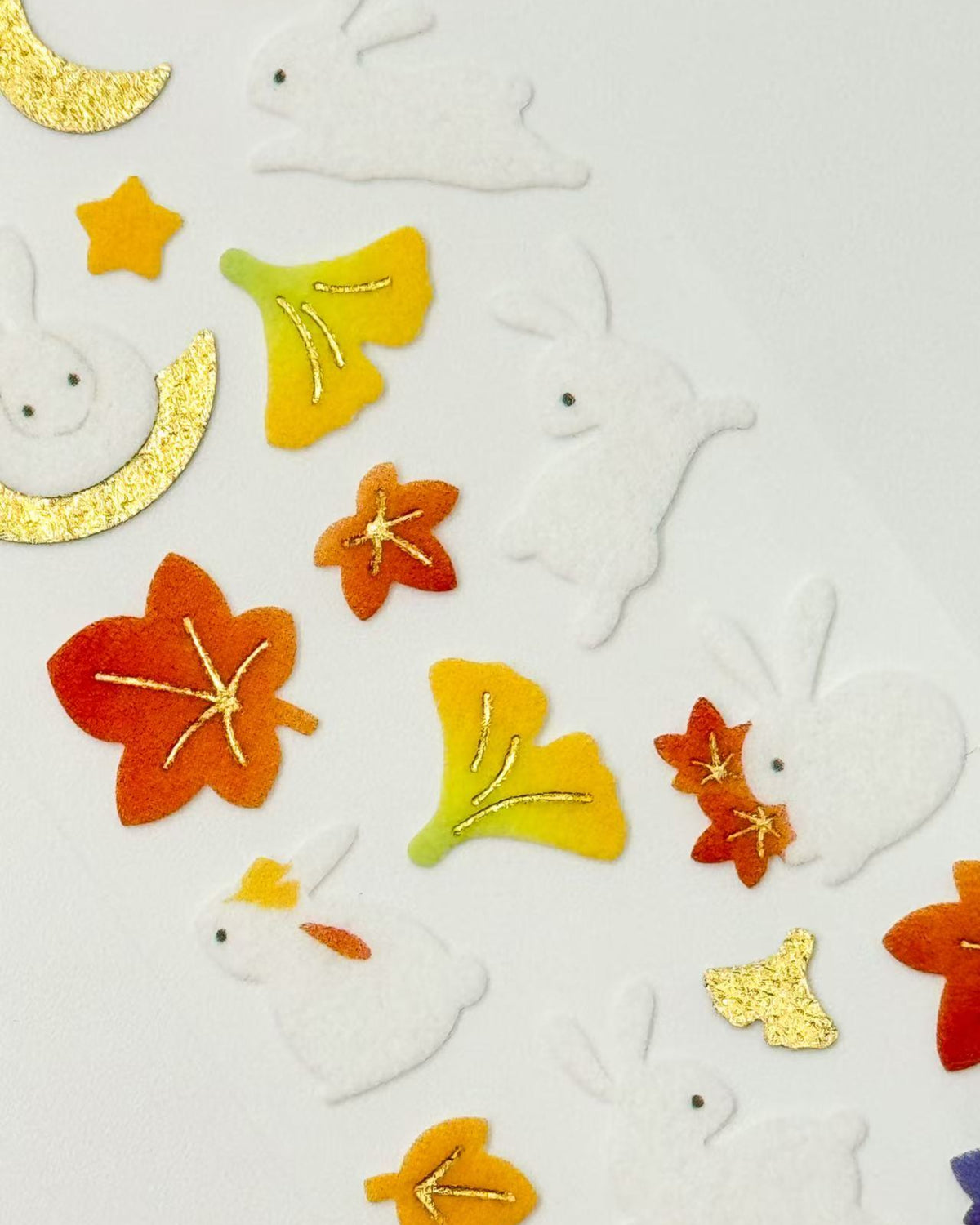 JAPANESE SEASONAL WASHI STICKERS WITH GOLD FOIL | 7 DESIGNS | NB