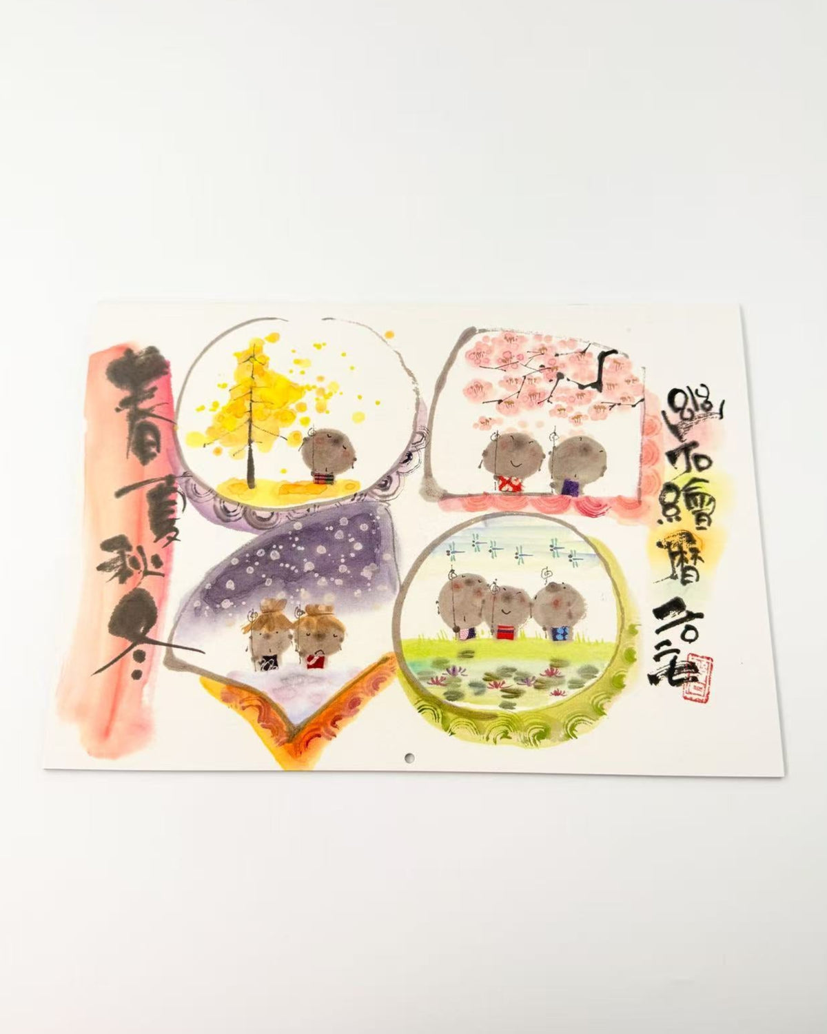 MIKI YUSEKI 2027 JAPANESE ART WALL CALENDAR - FOUR SEASONS