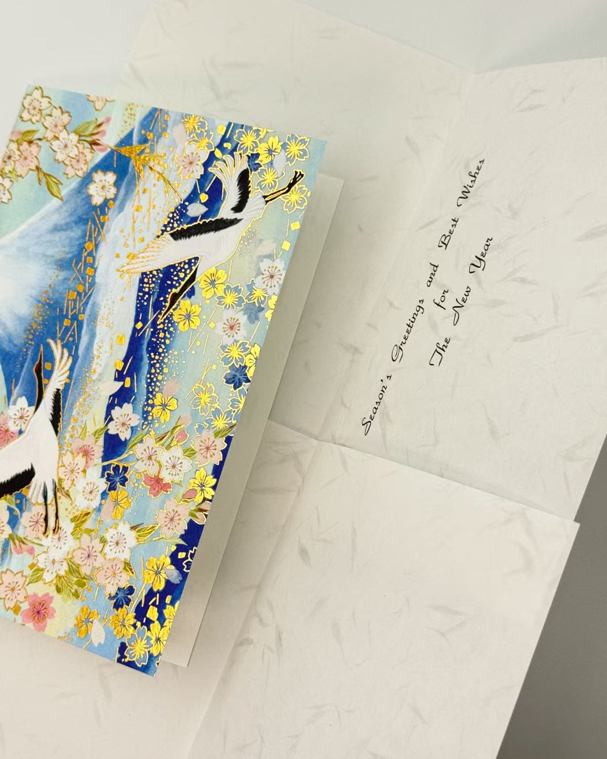 JAPANESE ART GREETING CARD - CRANE COLLECTION | NBC