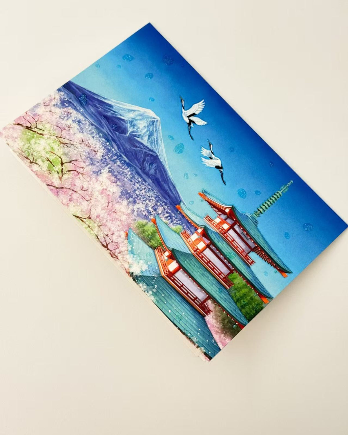 JAPANESE ART GREETING CARD - CRANE COLLECTION | NBC