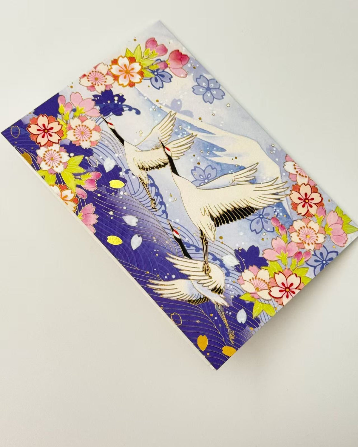 JAPANESE ART GREETING CARD - CRANE COLLECTION | NBC