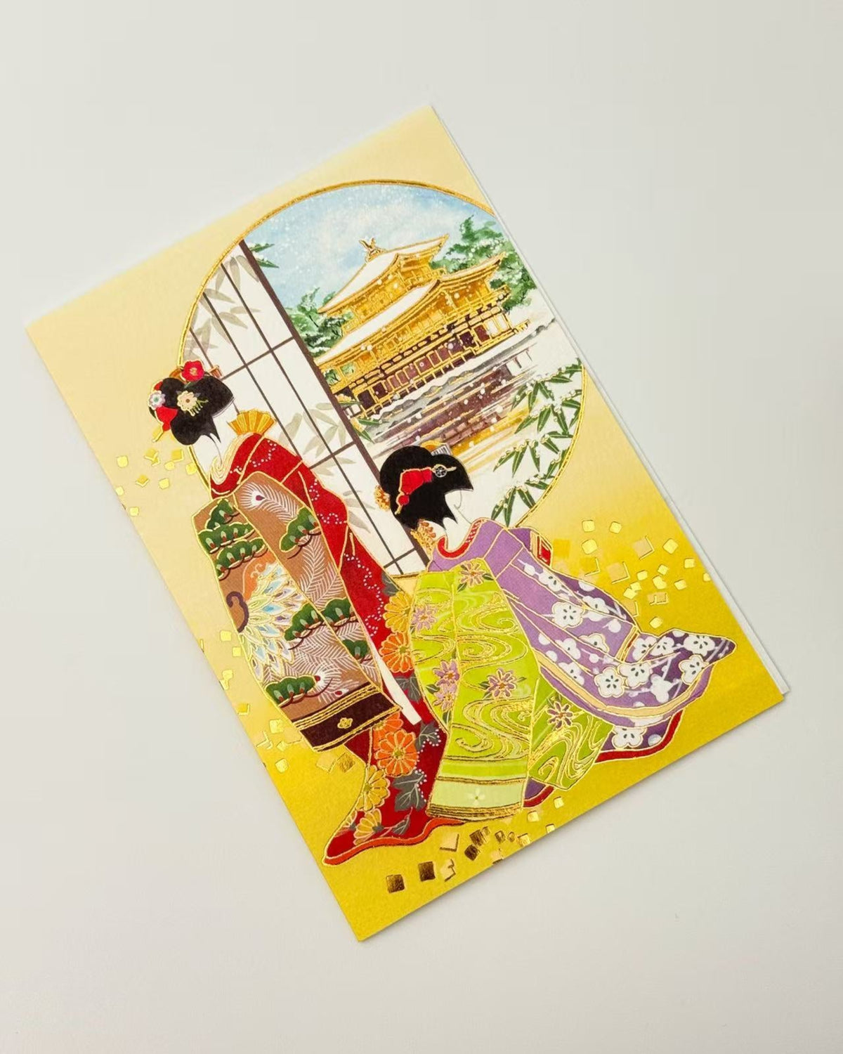 JAPANESE ART GREETING CARD - CRANE COLLECTION | NBC