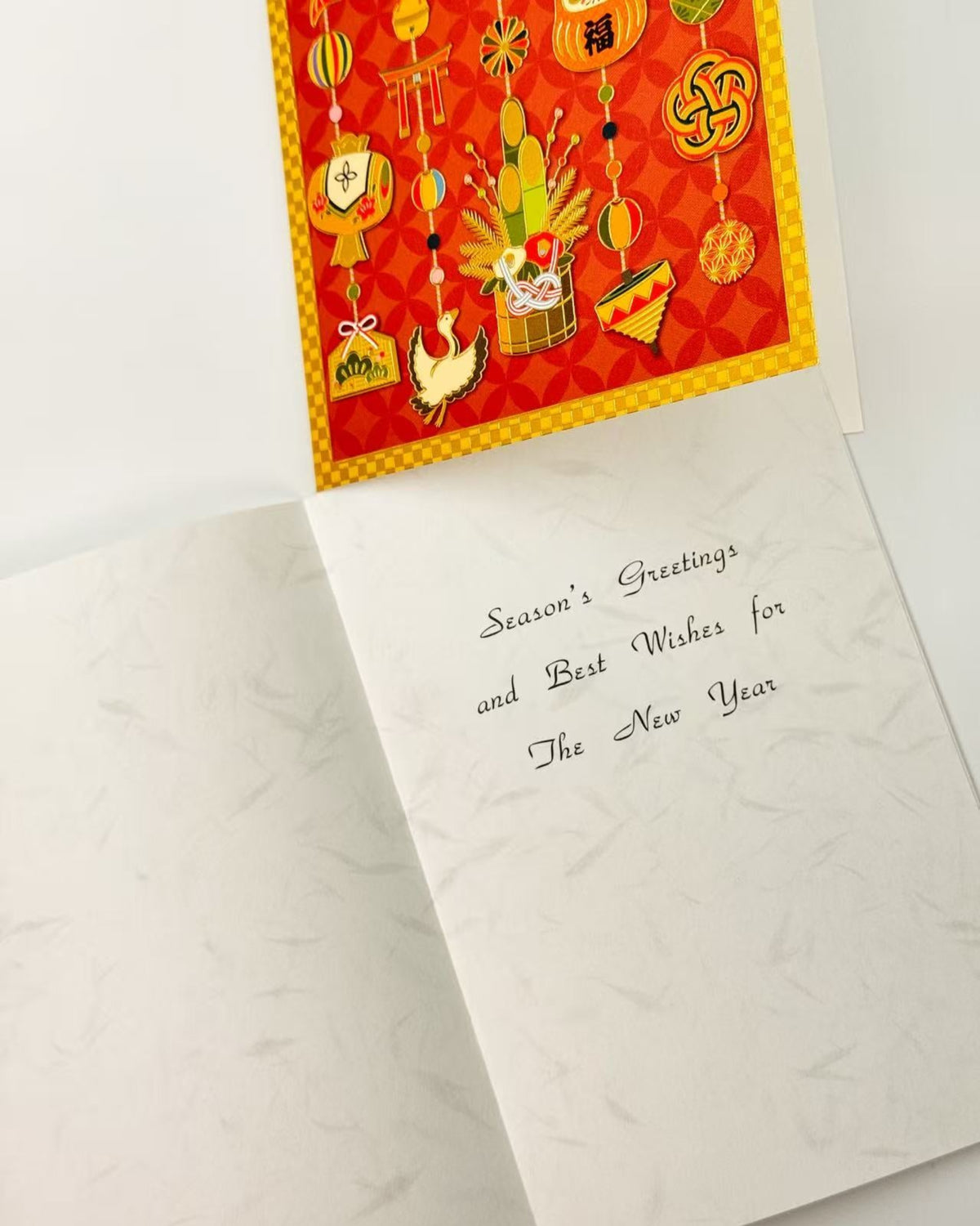 JAPANESE LUCKY MOTIFS GREETINGS CARD - SYMBOL OF GOOD FORTUNE | NBC