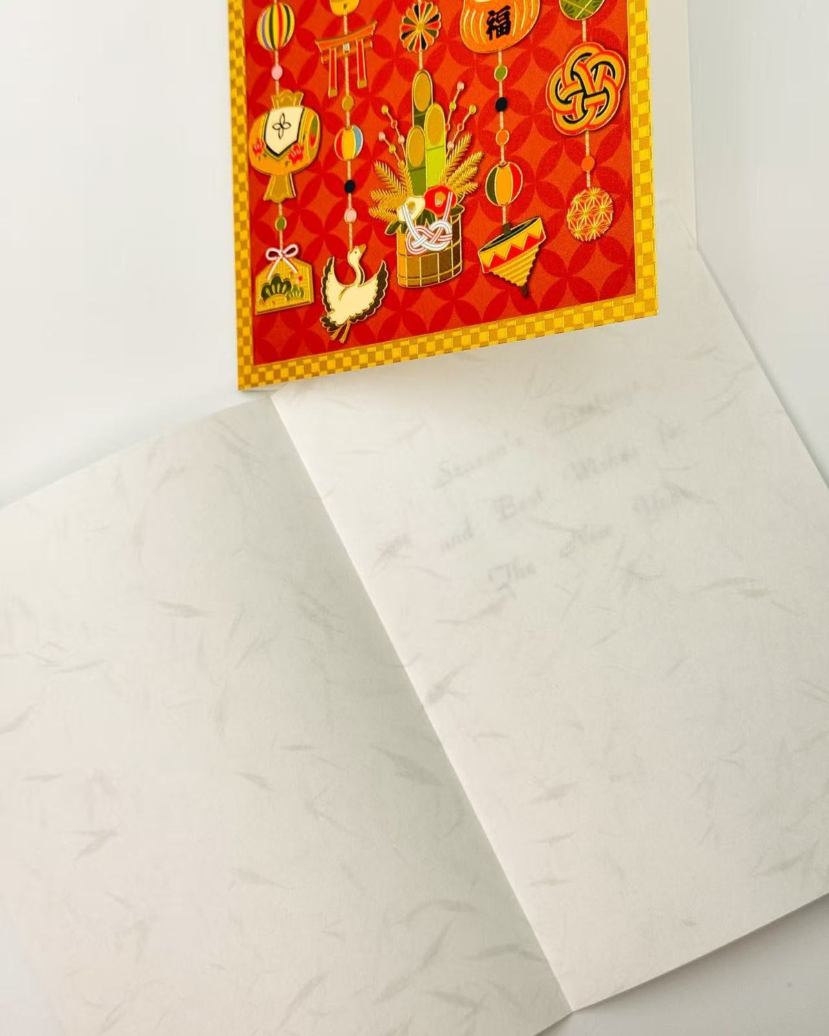 JAPANESE LUCKY MOTIFS GREETINGS CARD - SYMBOL OF GOOD FORTUNE | NBC