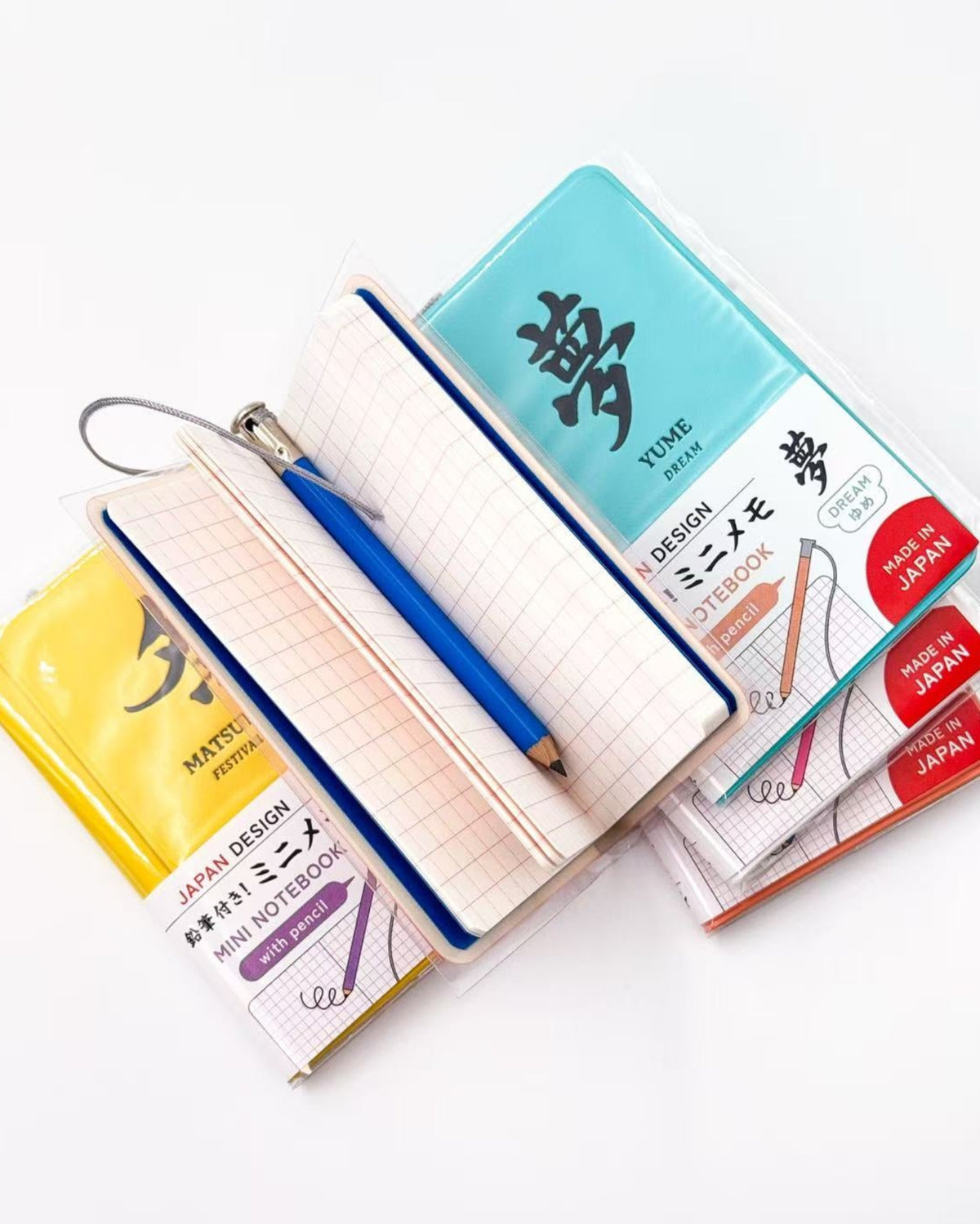 JAPANESE KANJI POCKET MINI NOTEBOOK WITH PENCIL | DAIGO