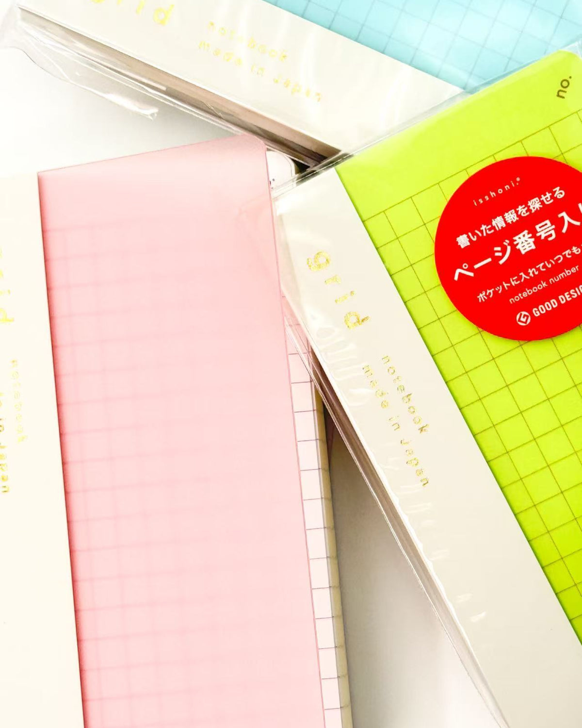 JAPANESE ISSHONI MINI NUMBER NOTEBOOK | POCKET GRID NOTEBOOK | DAIGO
