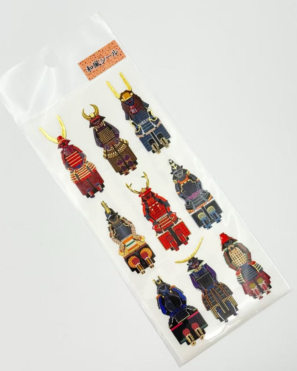 MADE IN JAPAN GOLD LEAF STICKERS | WARRIORS &amp; HERITAGE OF JAPAN - 7 Designs | OKUYAMA