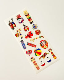 JAPANESE ICONS WASHI STICKERS | TRADITIONAL MOTIFS WITH GOLD LEAF  | OKUYAMA