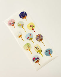 JAPANESE ICONS WASHI STICKERS | TRADITIONAL MOTIFS WITH GOLD LEAF  | OKUYAMA