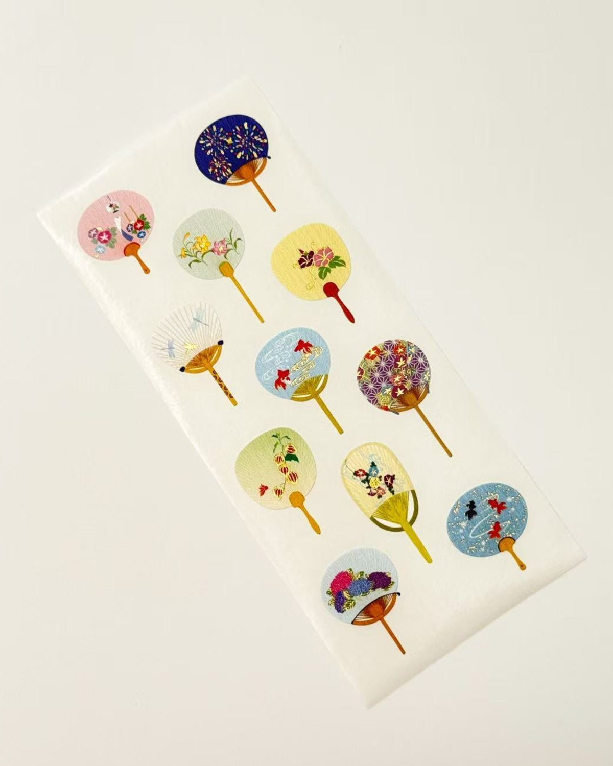 JAPANESE ICONS WASHI STICKERS | TRADITIONAL MOTIFS WITH GOLD LEAF  | OKUYAMA