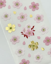 JAPANESE SAKURA WASHI STICKERS | CHERRY BLOSSOM COLLECTION | OKUYAMA