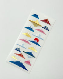 JAPANESE LANDMARK &amp; MOUNT FUJI STICKERS | GOLD ACCENT | OKUYAMA