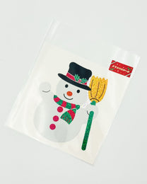 LARGE HOLOGRAPHIC CHRISTMAS STICKERS | SANTA, SNOWMAN &amp; CHRISTMAS TREE | OKUYAMA