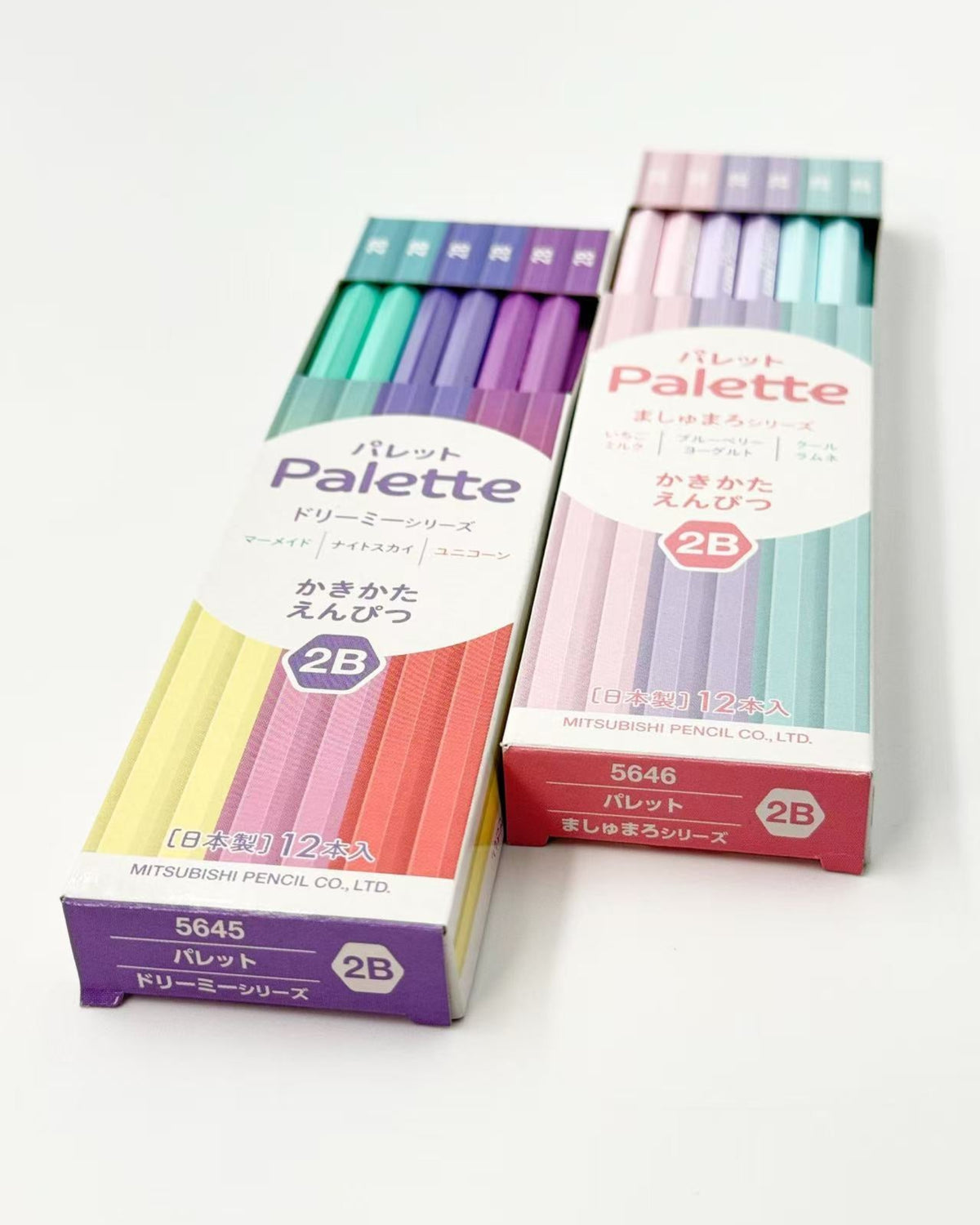 MITSUBISHI UNI PALETTE 2B PENCILS  – 12 PIECE COLOUR COLLECTION
