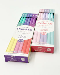 MITSUBISHI UNI PALETTE 2B PENCILS  – 12 PIECE COLOUR COLLECTION