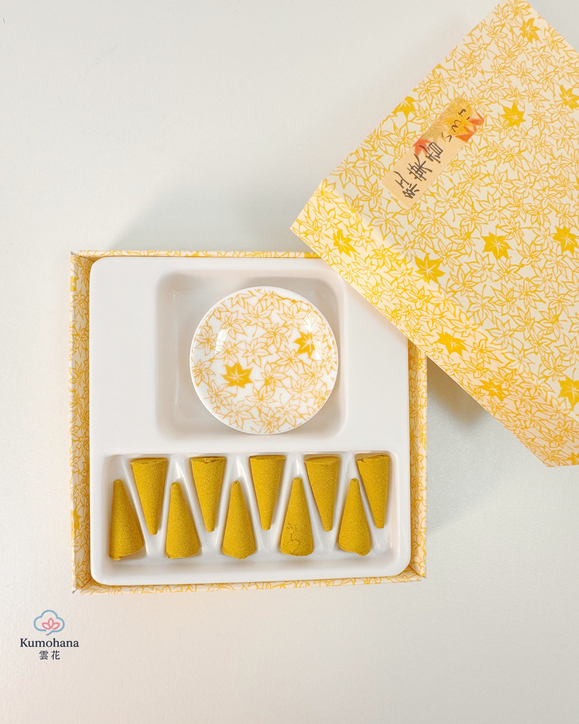 JAPANESE CONE INCENSE SET| Kōyō – MAPLE CONE INCENSE | KOUSAIDO 香彩堂
