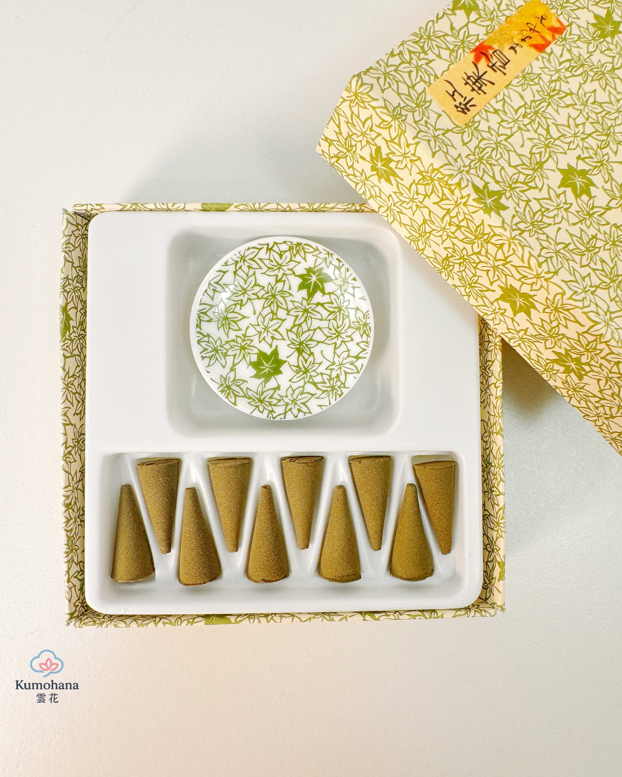 JAPANESE CONE INCENSE SET| Kōyō – MAPLE CONE INCENSE | KOUSAIDO 香彩堂