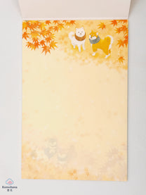 JAPANESE LETTER PAPER | AUTUMN WALK WITH SHIBA INU | NB