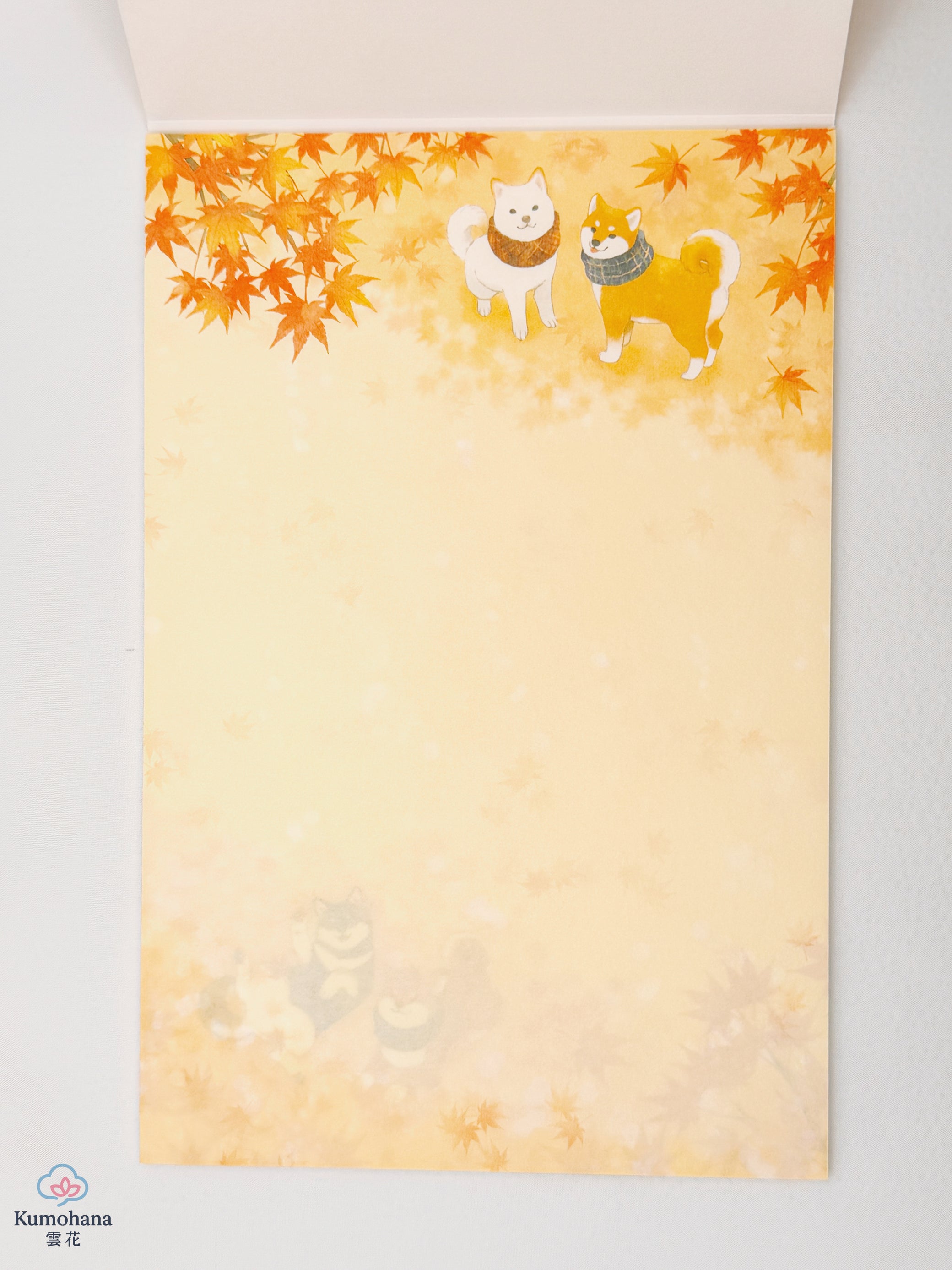 JAPANESE LETTER PAPER | AUTUMN WALK WITH SHIBA INU | NB