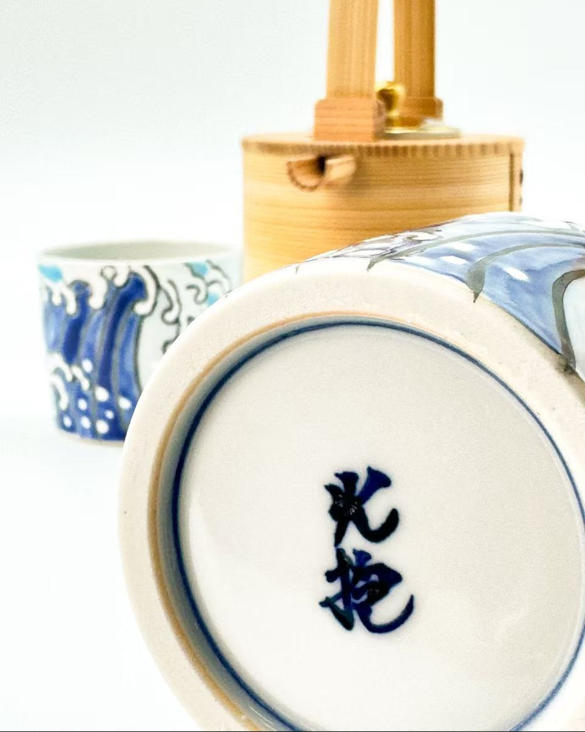 KIYOMIZU WARE SAKE CUP - KAIHA (海波) | NISHIKAWA