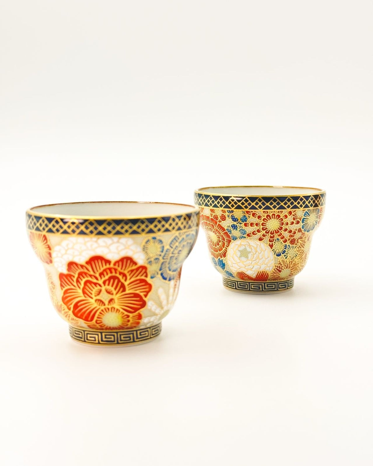 KIYOMIZU WARE SAKE CUP | SAI HANAZUME 彩華詰 | NISHIKAWA