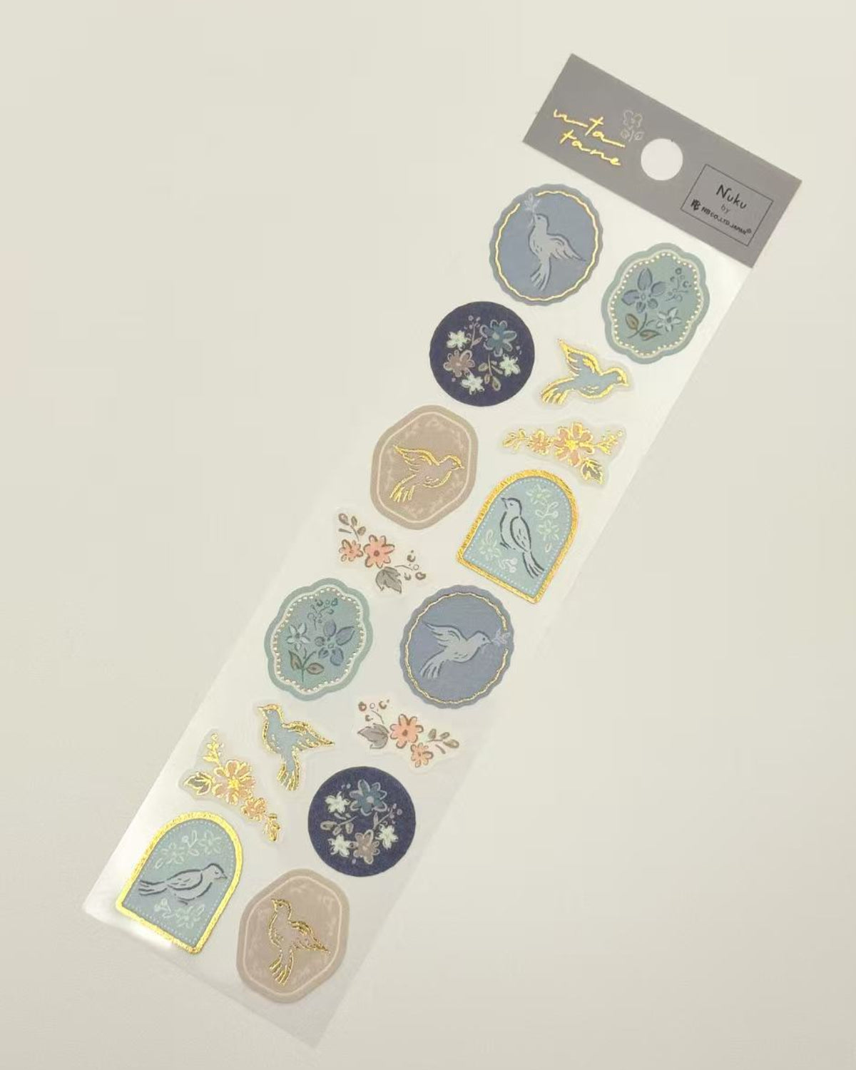 UTATANE GOLD FOIL WASHI STICKERS | NATURE COLLECTION  | NB