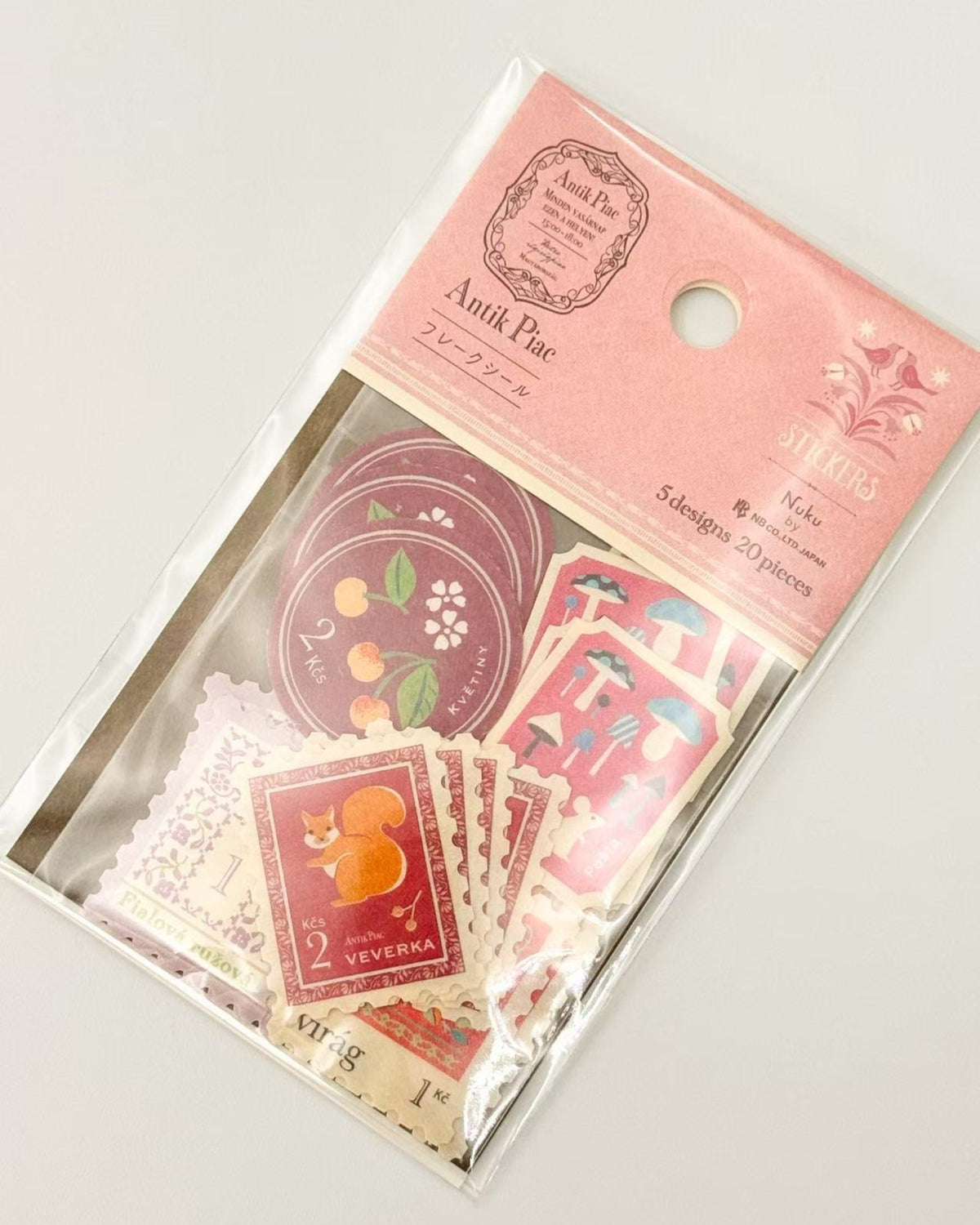 ANTIK PIAC VINTAGE EUROPEAN STAMP STICKERS | NB