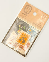 ANTIK PIAC VINTAGE EUROPEAN STAMP STICKERS | NB