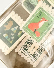 ANTIK PIAC VINTAGE EUROPEAN STAMP STICKERS | NB