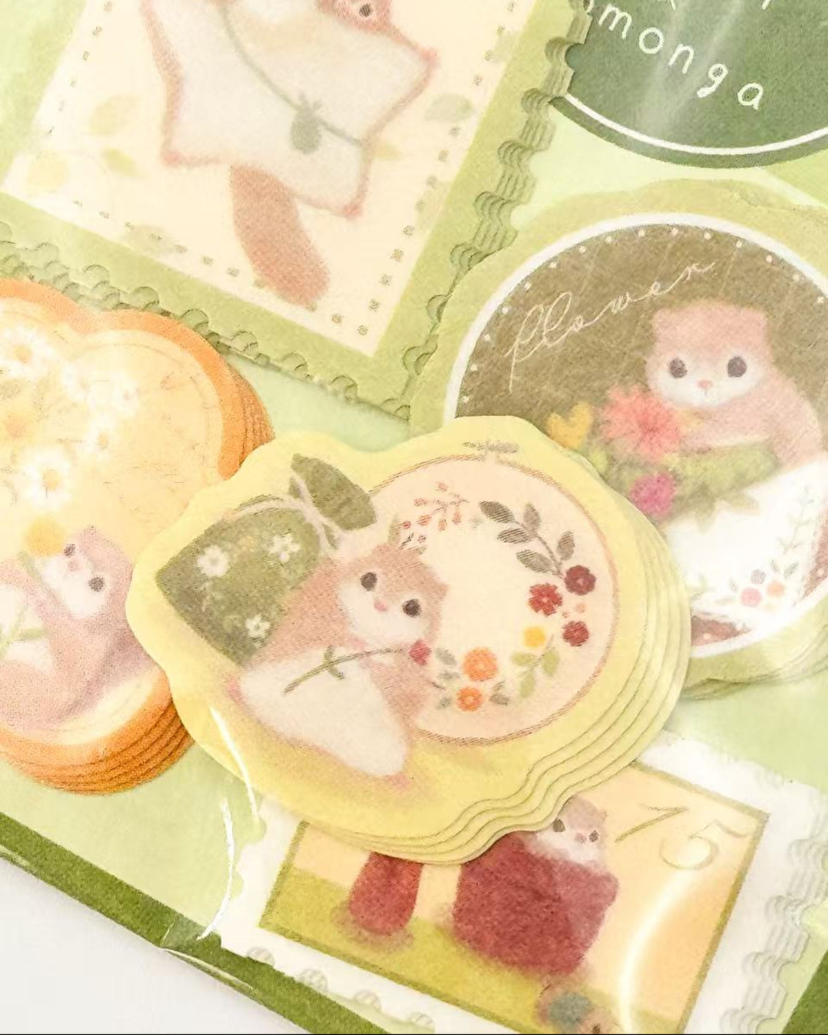 MATTARI ANIMALS | VINTAGE WASHI FLAKE STICKERS | NB