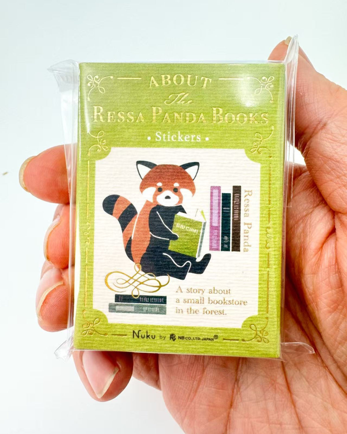 RESSA PANDA BOOKS | MINI BOOK WASHI FLAKE STICKERS | NB