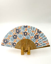 HAND-DYED YUZEN WASHI PAPER FOLDING FAN | TANIGUCHI SHOYUDO
