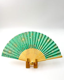 HAND-DYED YUZEN WASHI PAPER FOLDING FAN | TANIGUCHI SHOYUDO