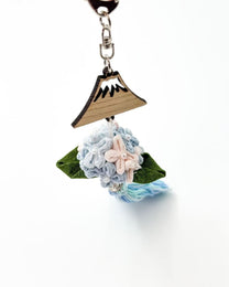 HANDMADE JAPANESE FLORAL OMAMORI CHARM KEY HOLDER | HINANINNGYOU