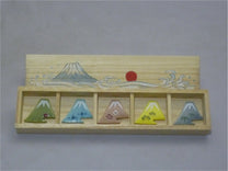 HANDMADE JAPANESE CHOPSTICK REST SET | MOUNT FUJI | TOUSENGAMA 陶泉窯